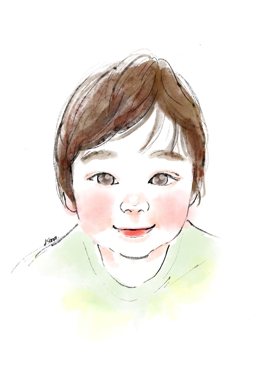 水彩画風✨心温まる優しい似顔絵をお描きします 結婚記念日、誕生日、還暦祝い、ウェルカムボード、プレゼント等 イメージ1