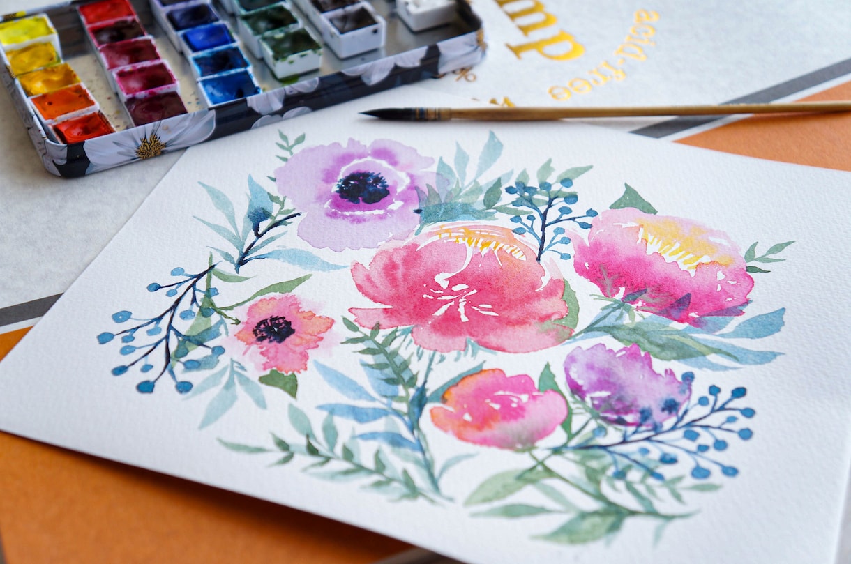 イラスト・カット・挿絵を水彩画タッチで描きます アイコン＊ヘッダー＊名刺＊ウェブ＊メニュー＊ハガキ等に大人気 イメージ1