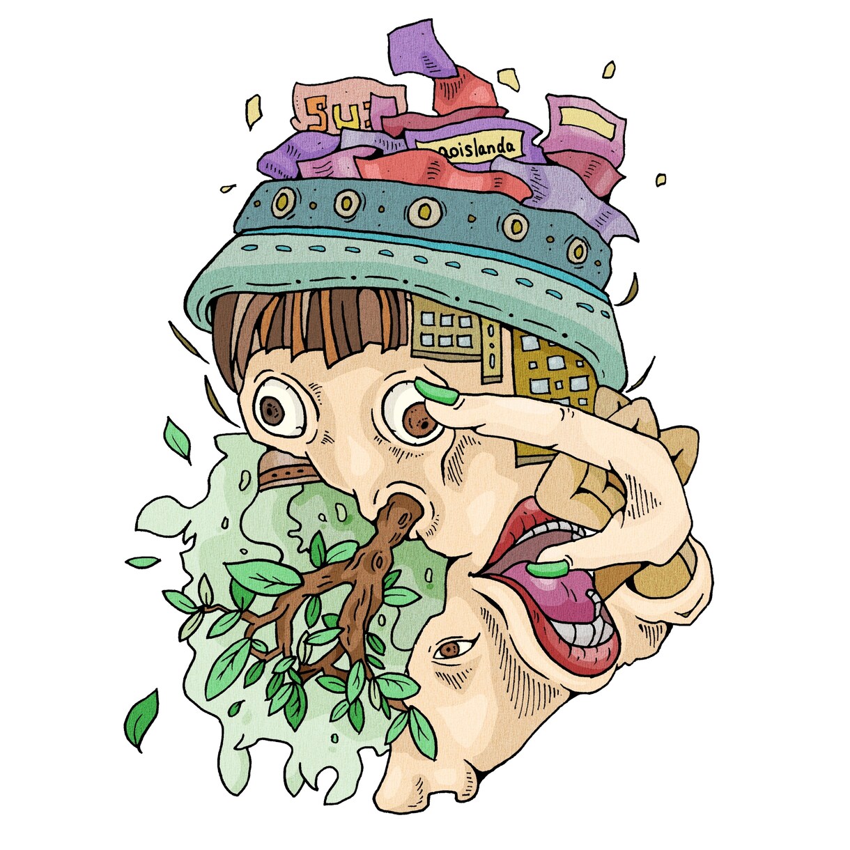 ジャケットやグッズに！/印象的なイラスト描きます 音楽のジャケット、イベントのグッズアートにぜひ！ イメージ3