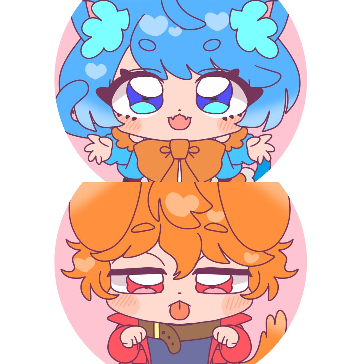 可愛いデフォルメのアニメ風イラスト描きます 使用用途自由！ブログや動画編集用イラストにもどうぞ♡ イメージ1