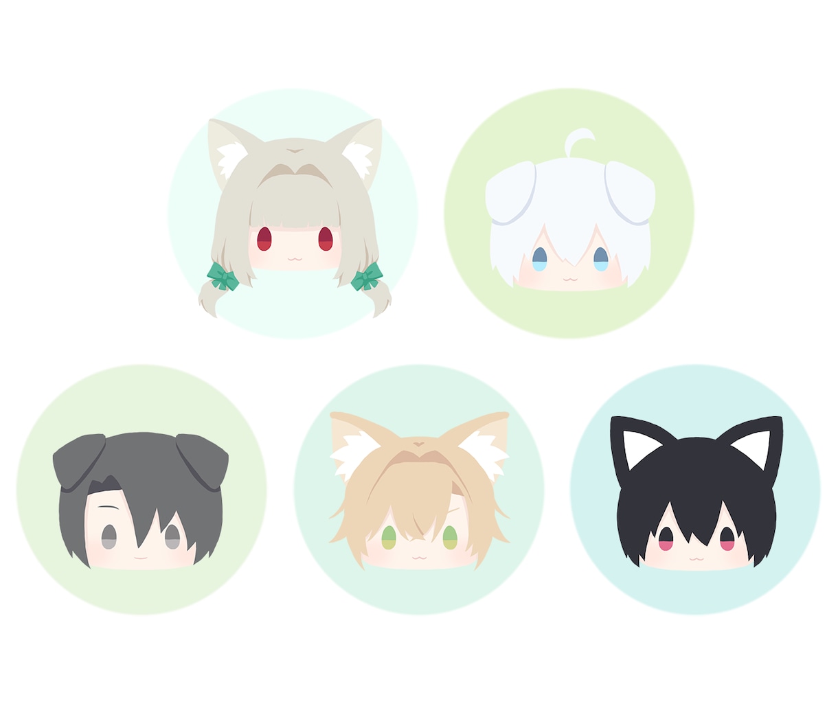 顔アイコンイラスト描きます アイコン用顔グラをお描きします イメージ2