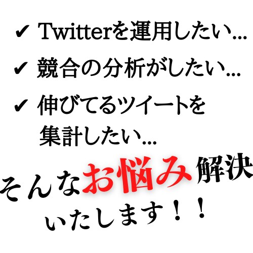 Twitterのデータ抽出いたします Twitterを運用・競合分析したい方必見！ イメージ2