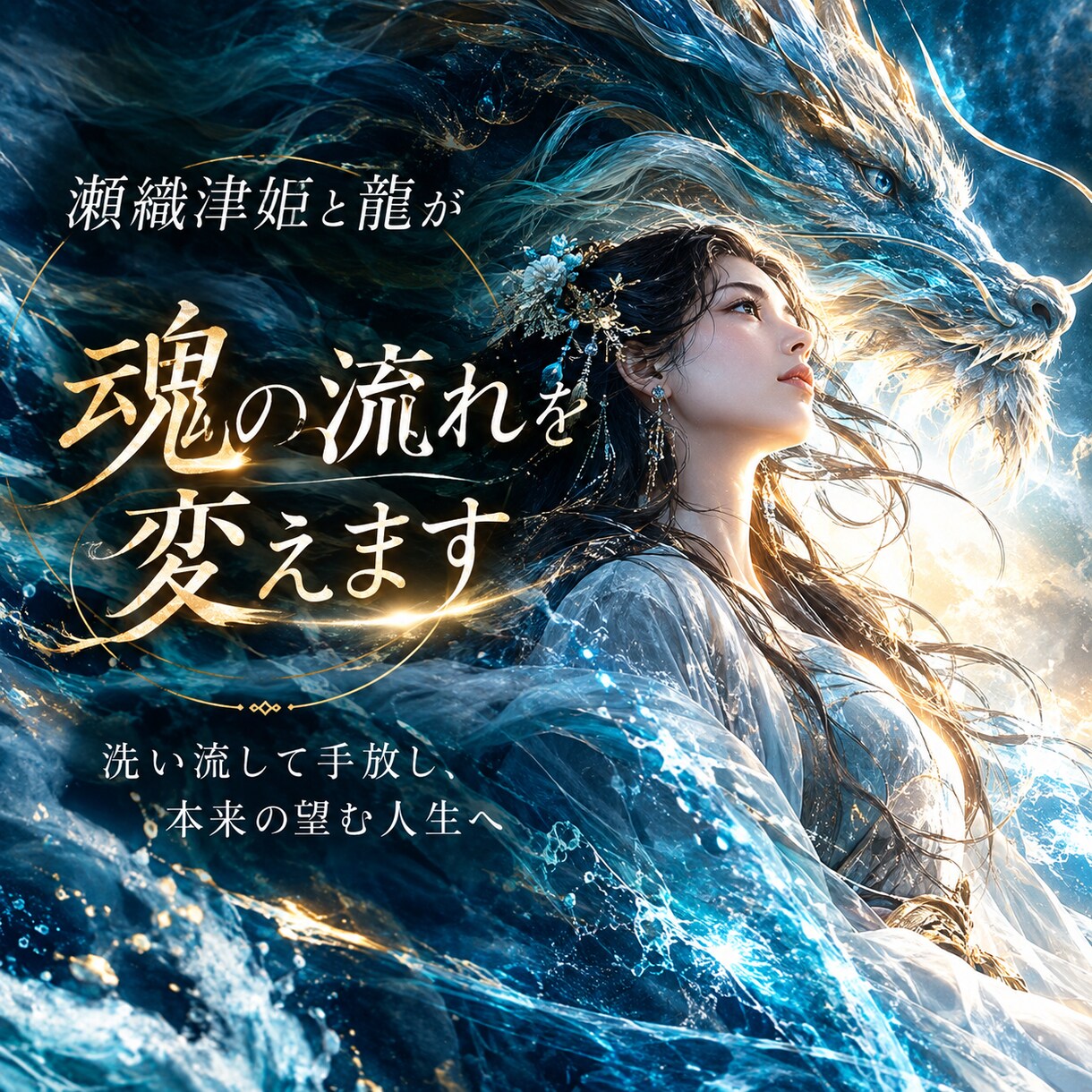 瀬織津姫と龍が魂の流れを変えます 洗い流して手放し、本来の望む人生へ イメージ3