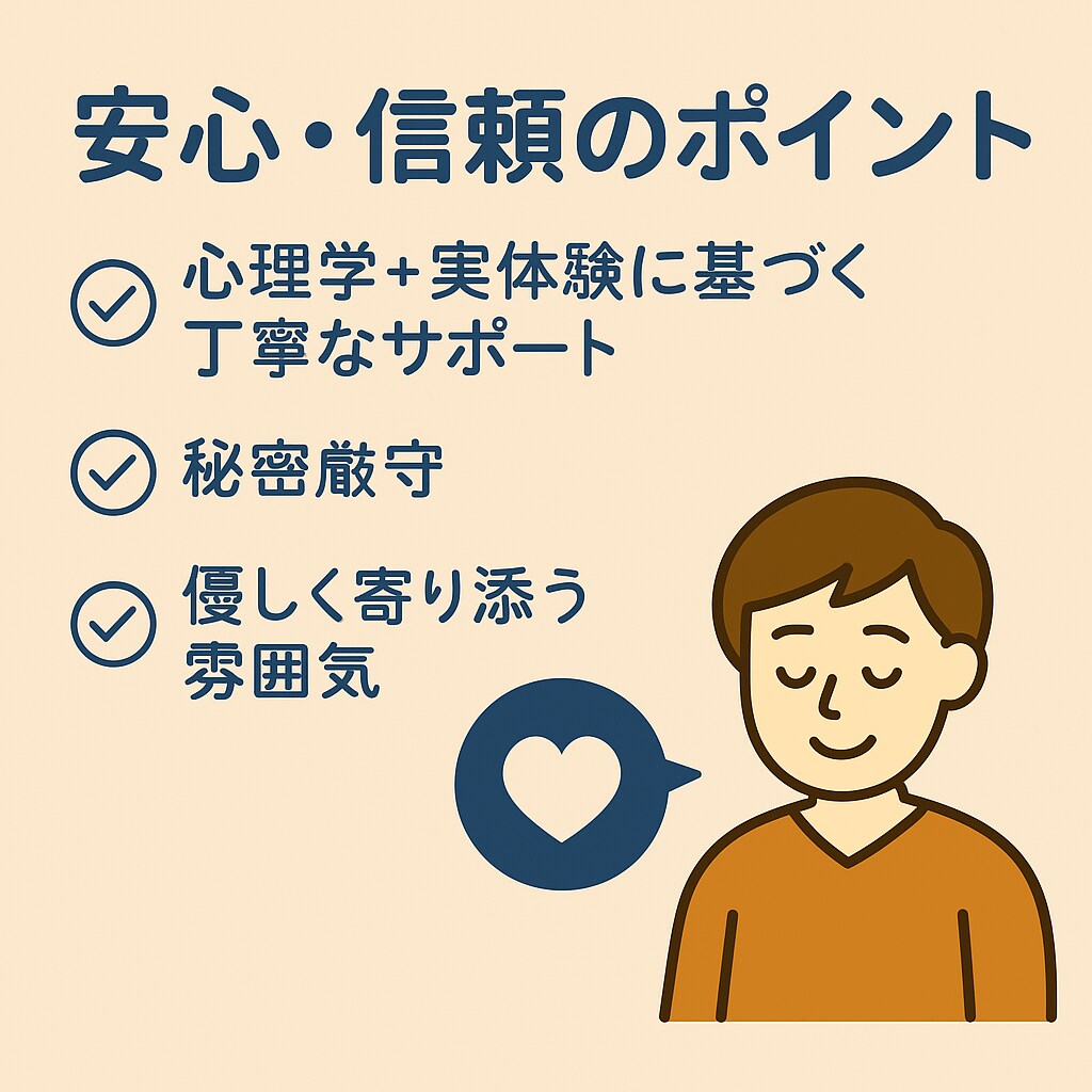 心の不安を和らげ前向きになるサポートをします 自信が持てないそんな時気持ちを整理して自己理解を深めませんか イメージ2