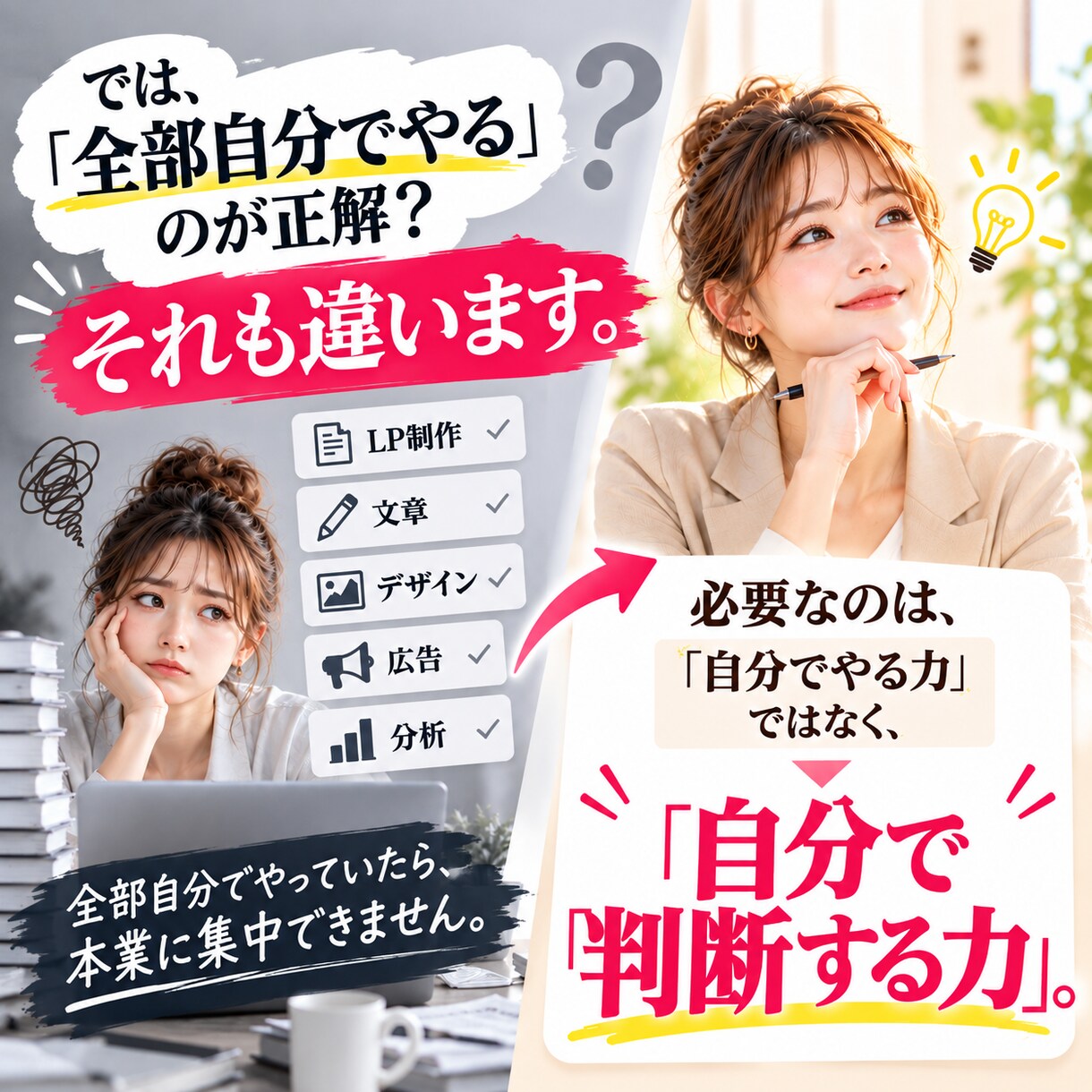 丸投げで終わらない集客LPを制作します Google広告も学べるサロン・店舗オーナー向け イメージ4
