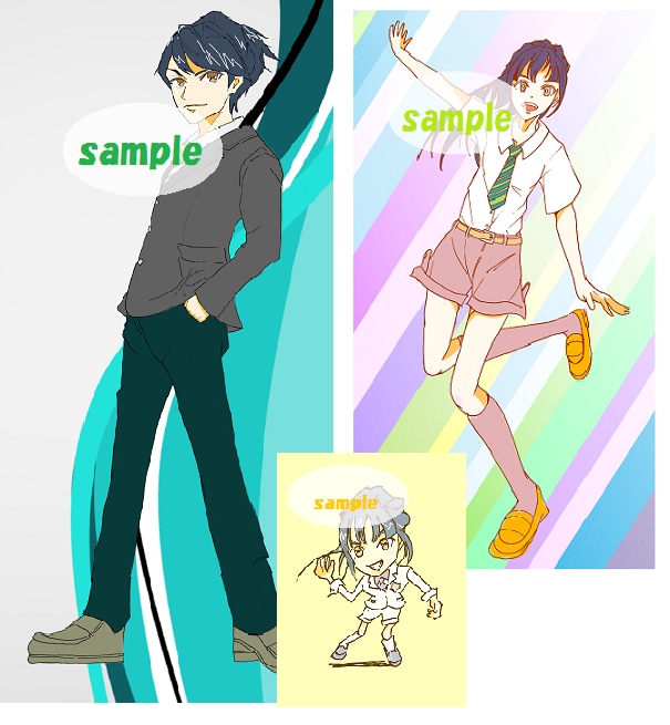 リアル～アニメ風イラスト描きます 色々なイラストを描きたいと思います。 イメージ2