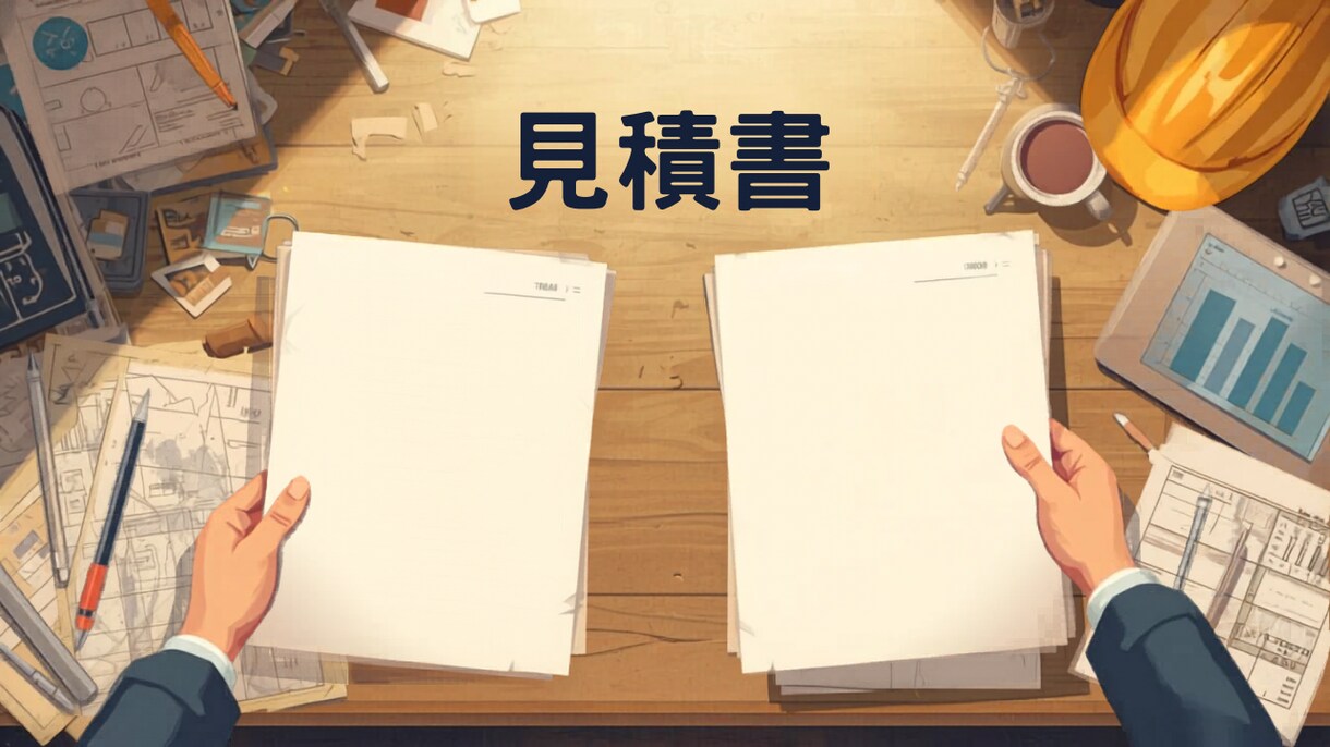 設備工事・改修工事の見積比較表を作成します 複数社の工事見積を比較しやすい一覧表に整理 イメージ1