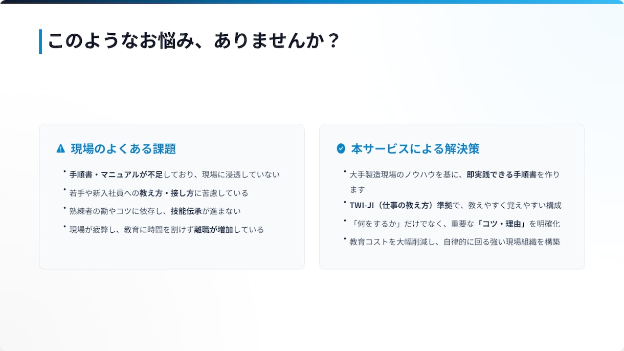 工場・店舗のミスを減らす手順書を作成します 現場作業が迷わず、ミスを減らすわかりやすい手順書作成 イメージ2