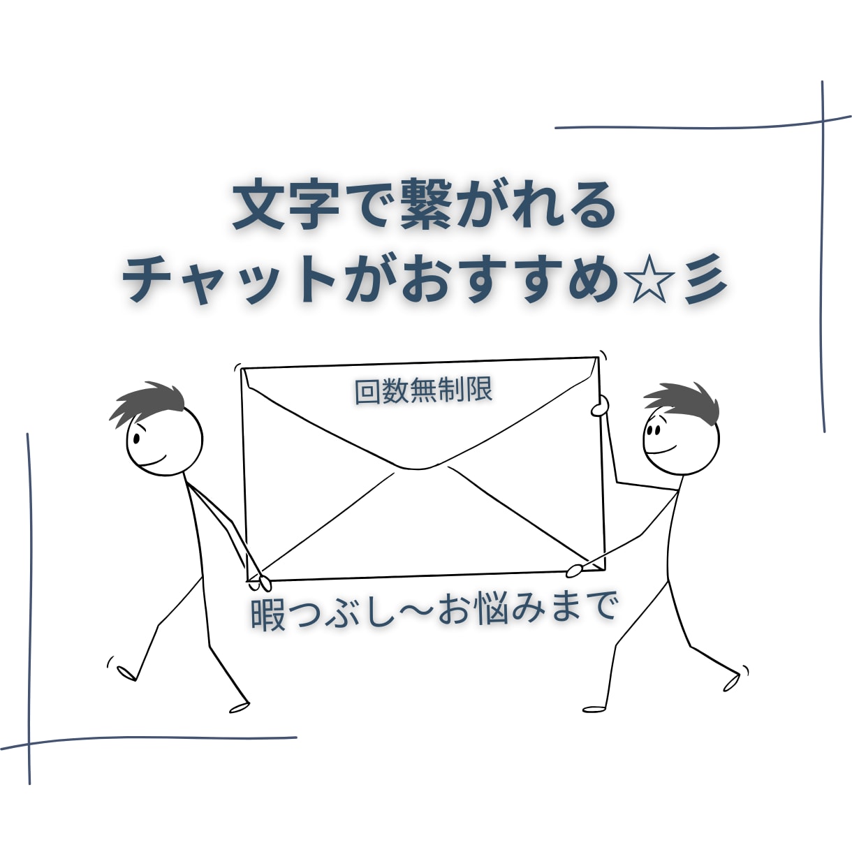 繊細さん専用チャット　60分心にそっと寄り添います 話していいよ！って言ってくれる場所、ここにあります イメージ3