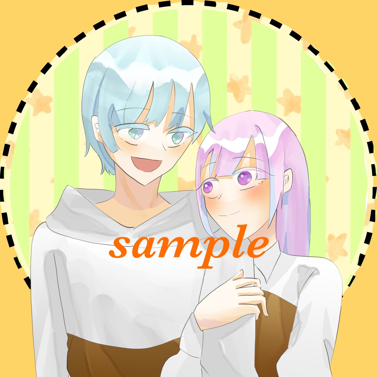 SNSアイコンお描きします 可愛らしいアイコンをご要望に合わせてお描きします！ イメージ3
