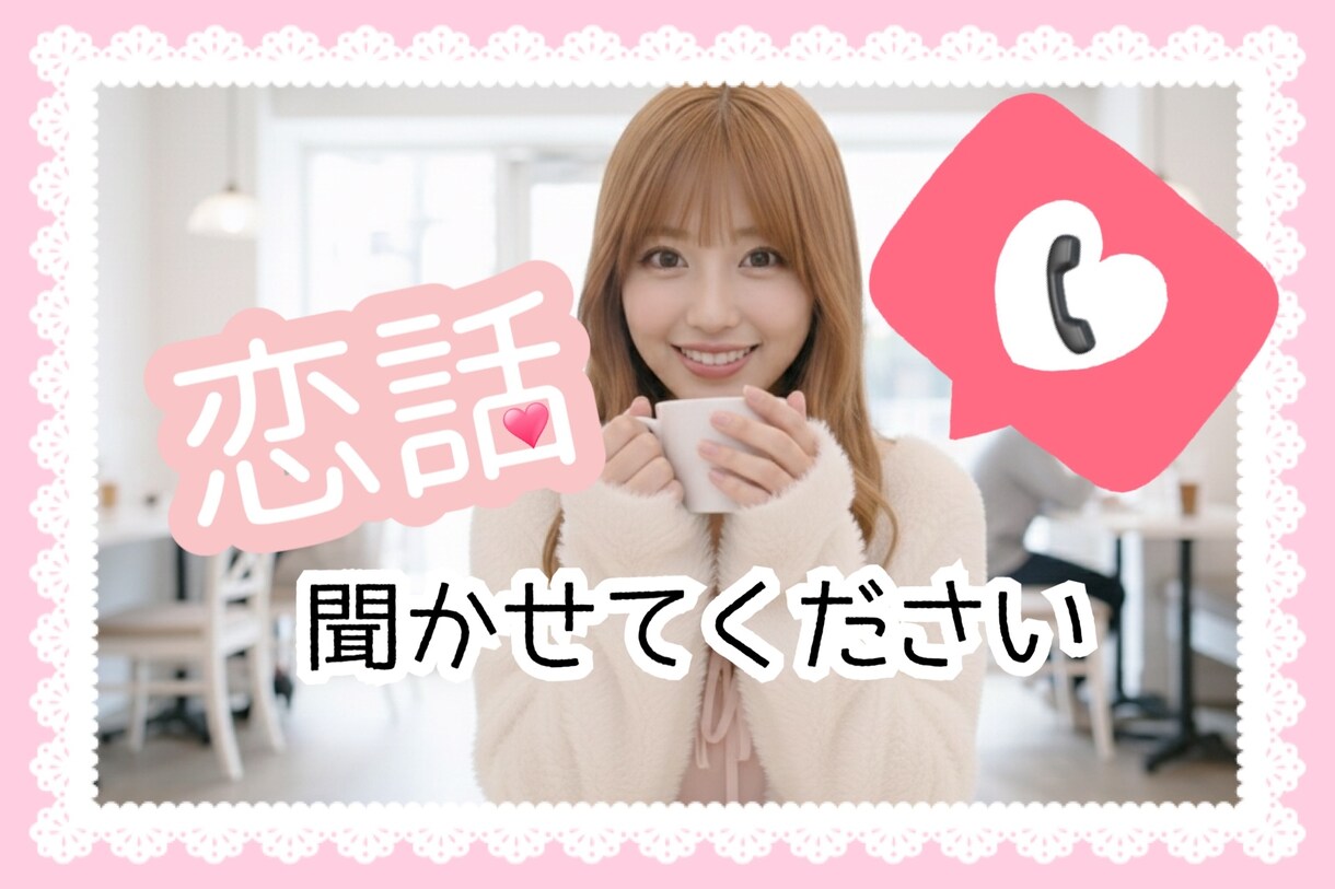 女性限定♡恋バナ＊お悩み聞きます どんな恋話お悩みでも ◡̈ 女子会しましょ♩ˊ˗ イメージ1