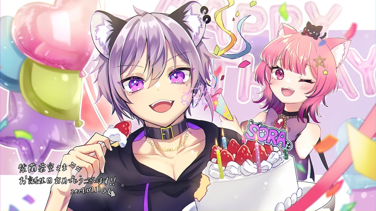 商用OK！かわいい女の子のイラスト描きます 歌ってみた動画のサムネイルや立ち絵、キービジュアルなど イメージ7