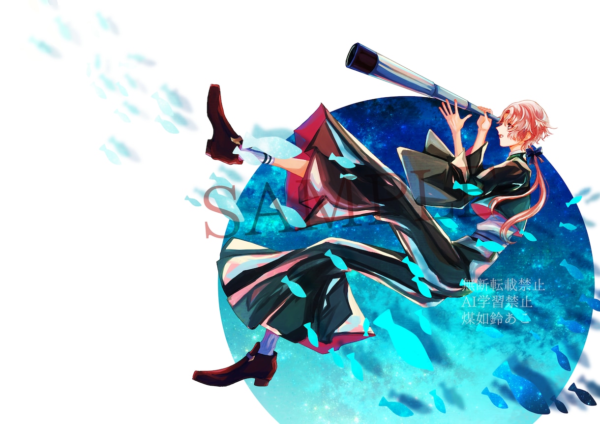 色鮮やかな一枚絵イラスト作成いたします 動画サムネイラストや本の表紙などの一枚絵作成します！ イメージ4