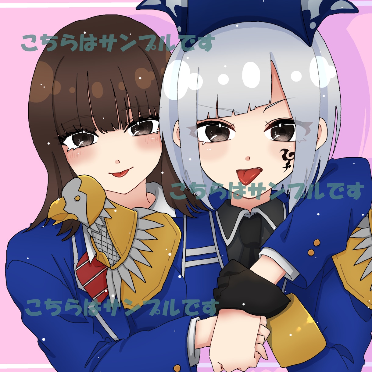 表情重視の等身イラスト一枚絵をお描きします 記念日やMVサムネに！丁寧に仕上げます イメージ5