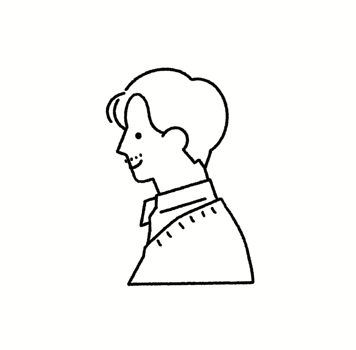 シンプルでかわいい線画イラスト作成します SNSやLINEなどのプロフィール画像に！フラットイラスト イメージ3