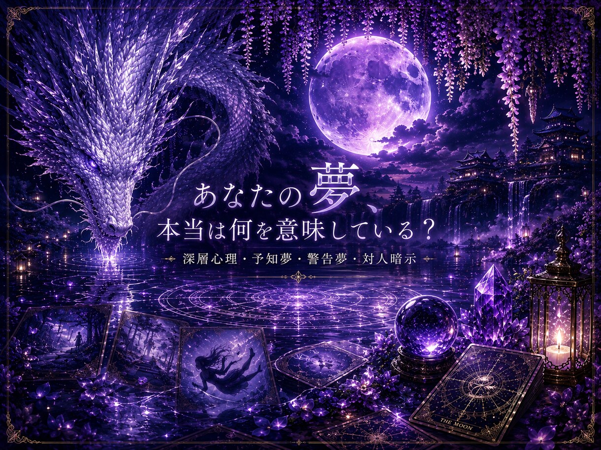 あなたの夢、本当の意味を読み解きます 深層心理・予知夢・警告夢・対人暗示 イメージ1