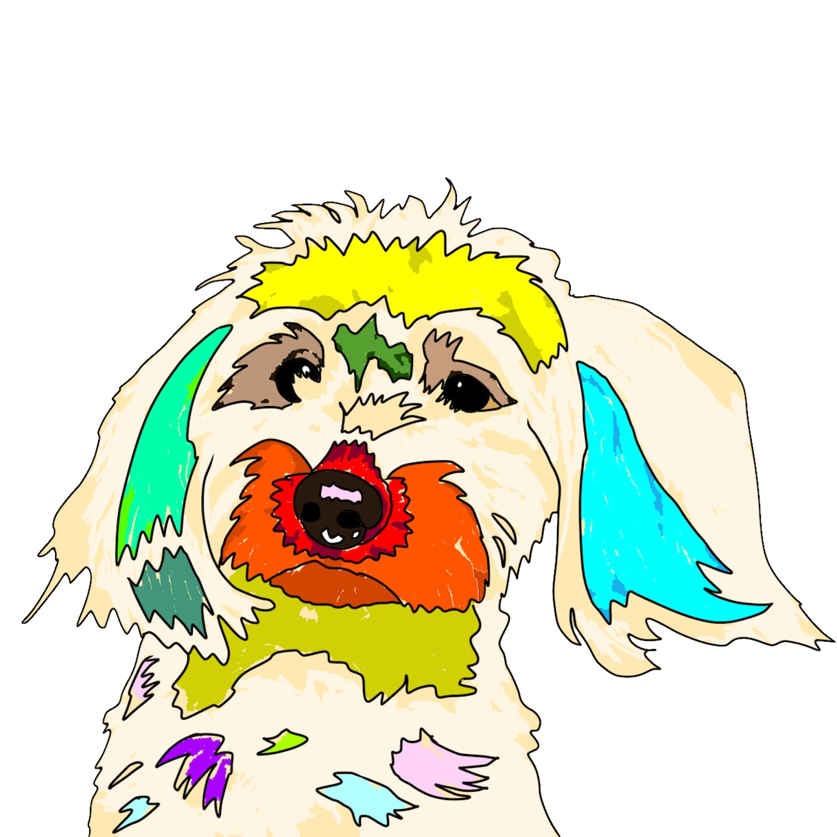 他にない！リアルでカラフルな似顔絵描きます リアルだけど、他にない目を引く似顔絵かきます！ イメージ4
