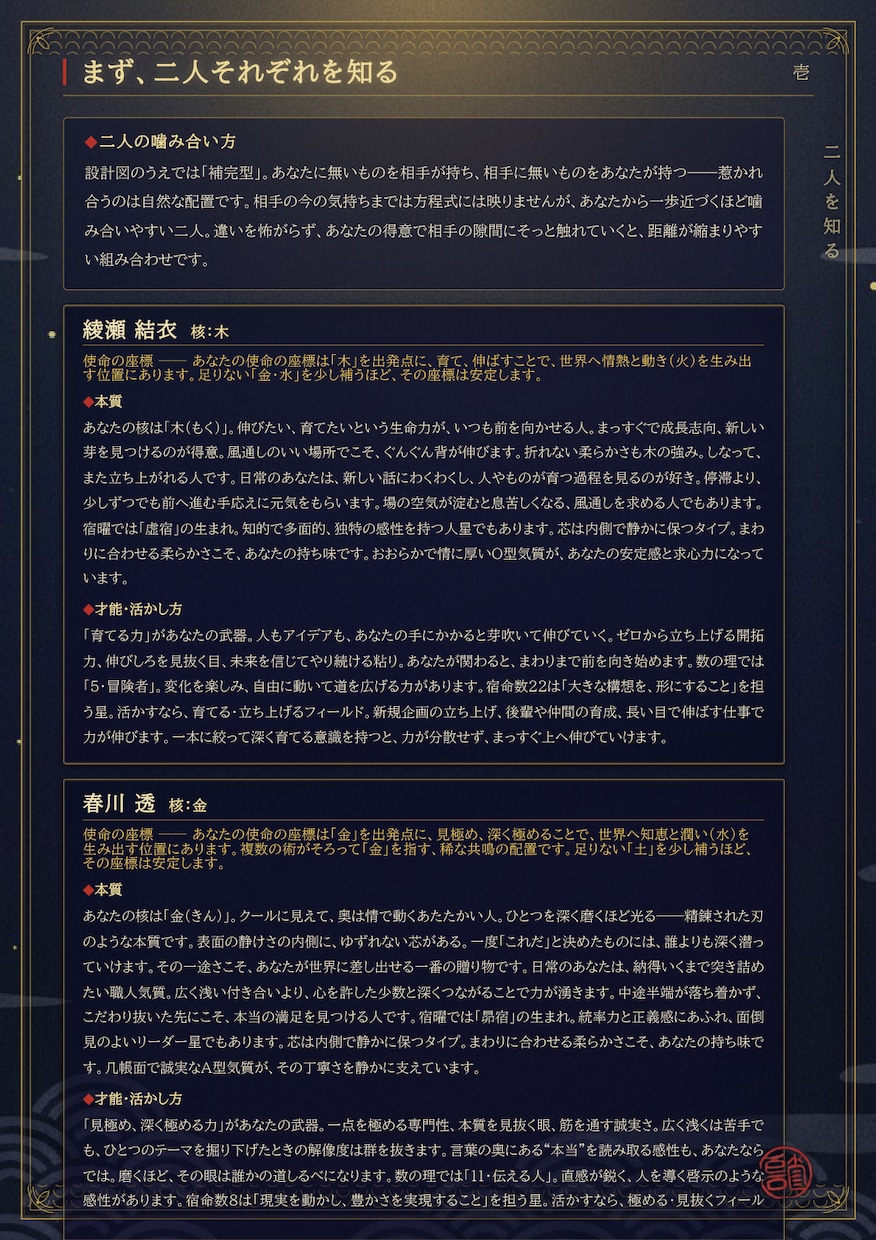 八術で片思いの相手との近づき方を読み解きます 相手の気持ちは当てない。八術が読む、二人の近づき方の設計図 イメージ3