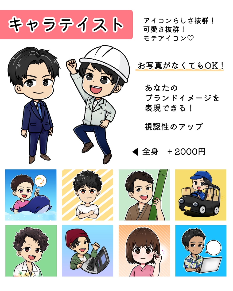 ビジネスを彩る！オリジナルアイコン制作承ります あなたの活動を一目でアピールできるアイコンを提供いたします イメージ3