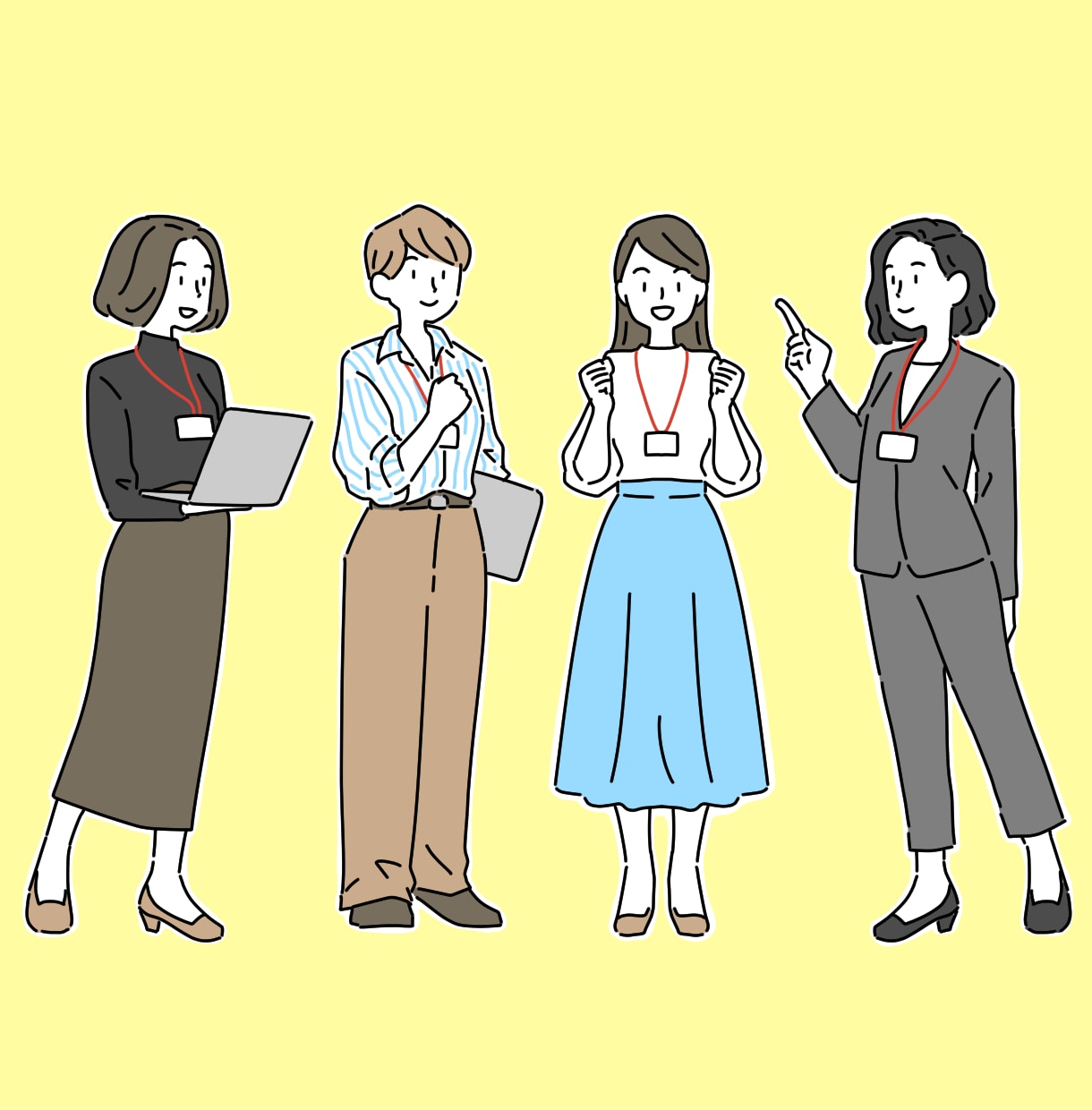 1点4000円〜 シンプル状況イラスト制作します 挿絵・説明資料・教材などに使いやすいカットイラストを描きます イメージ5