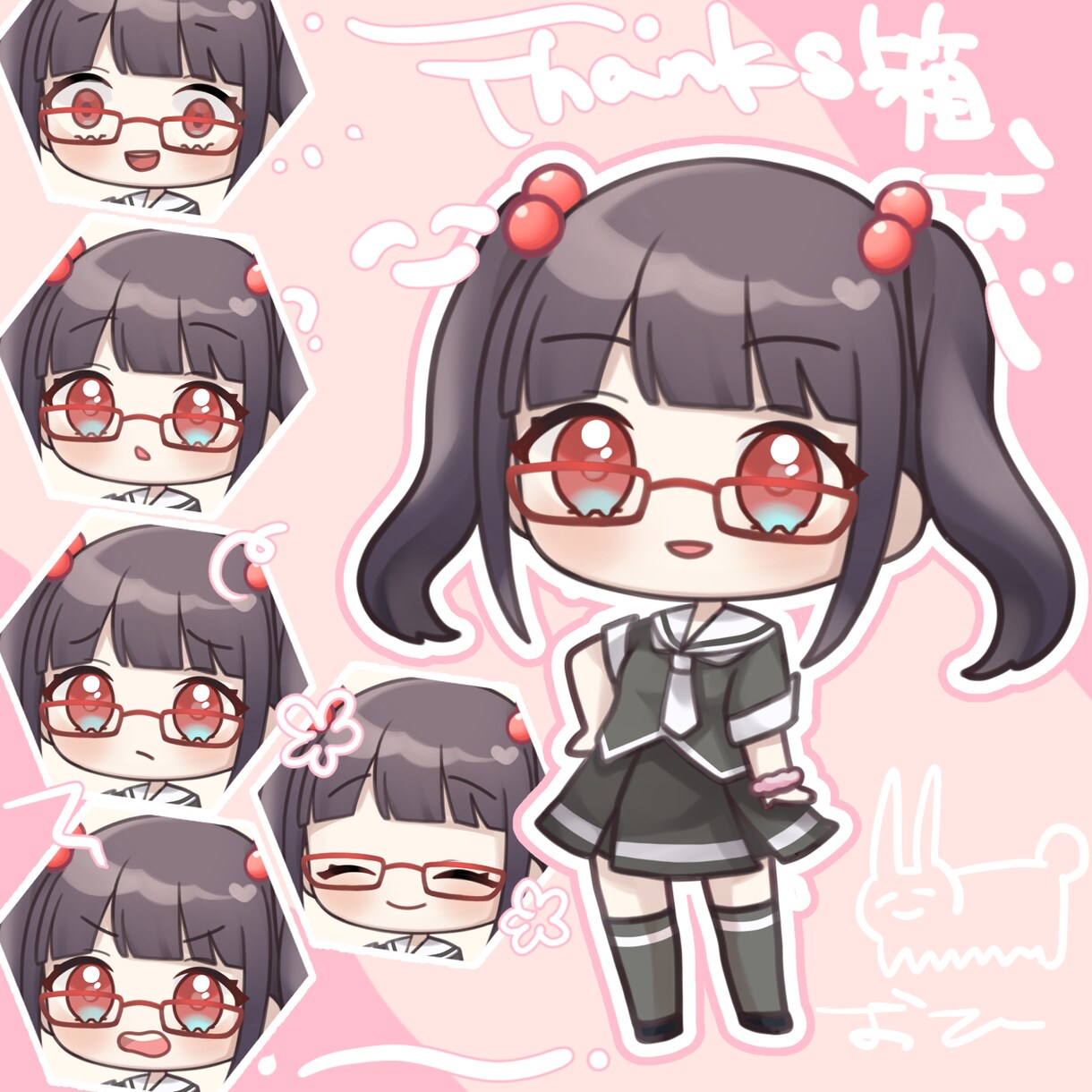 可愛いミニキャラアイコンを描きます 貴方の推しキャラやオリジナルキャラを可愛い絵柄で！ イメージ9