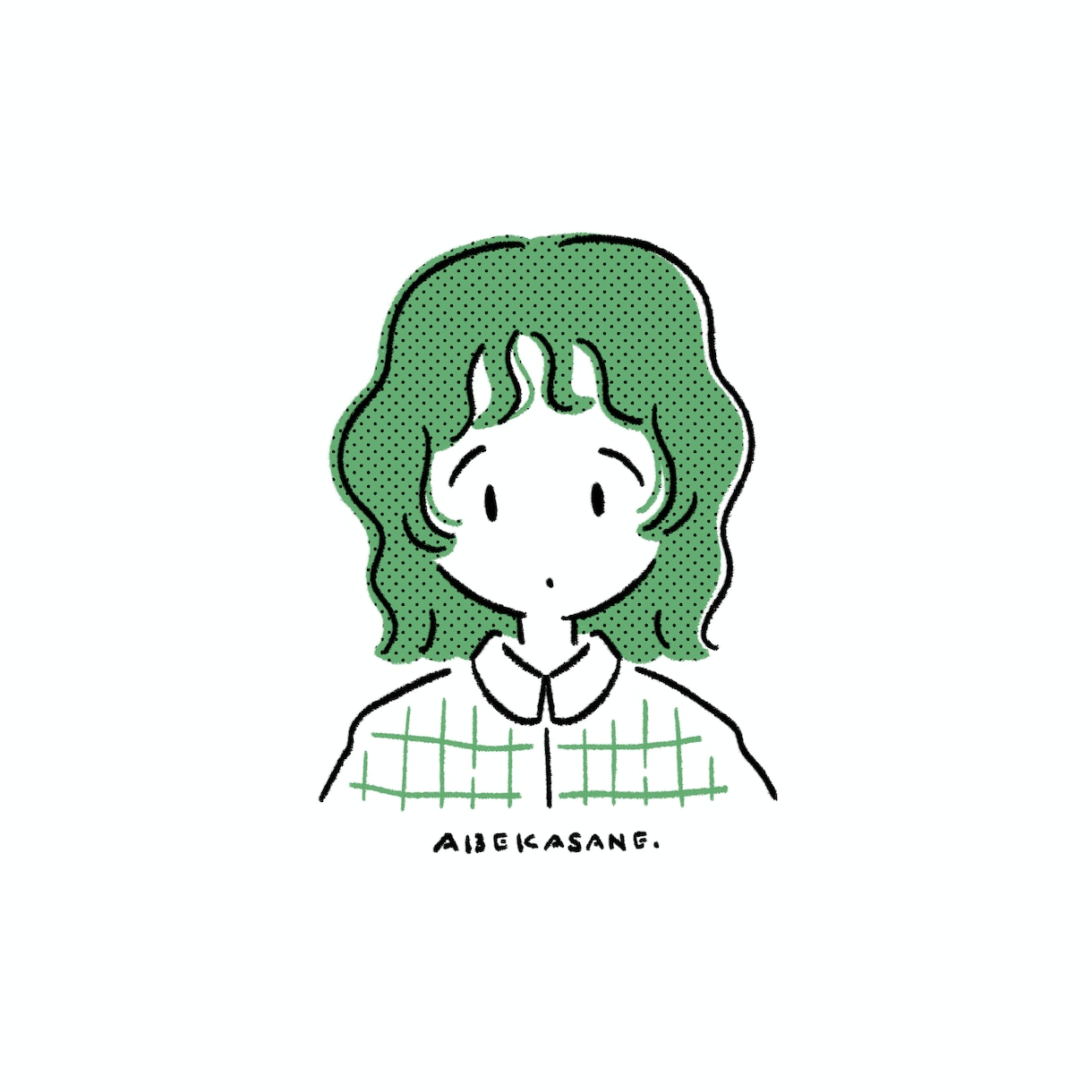 ポーズ固定 / シンプルでお洒落な似顔絵を描きます SNSアイコンにぴったりなイラストを制作します！ イメージ2