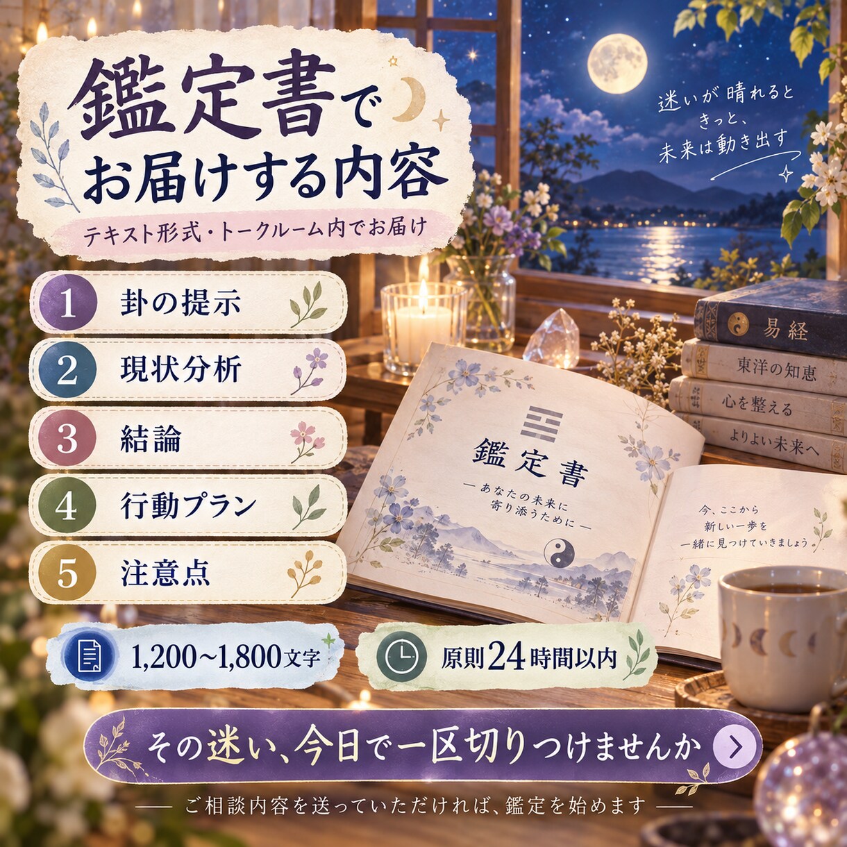 二択で迷う方へ　易経でどちらを選ぶべきか鑑定します 気休めはいらない。今、はっきりした答えが欲しいあなたへ イメージ4