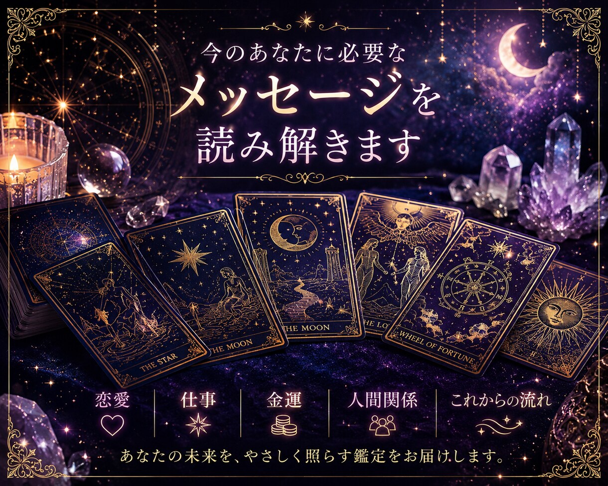 人生・恋愛・仕事・金運を開運総合鑑定します あなたの本質・才能・運勢・未来の流れを読み解く開運カルテ イメージ2