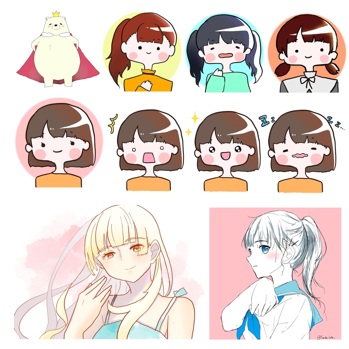 商用利用◎最初の3名様までは1000円で描きます あなただけの可愛いアイコン描きます！オリキャラ大歓迎！ イメージ3
