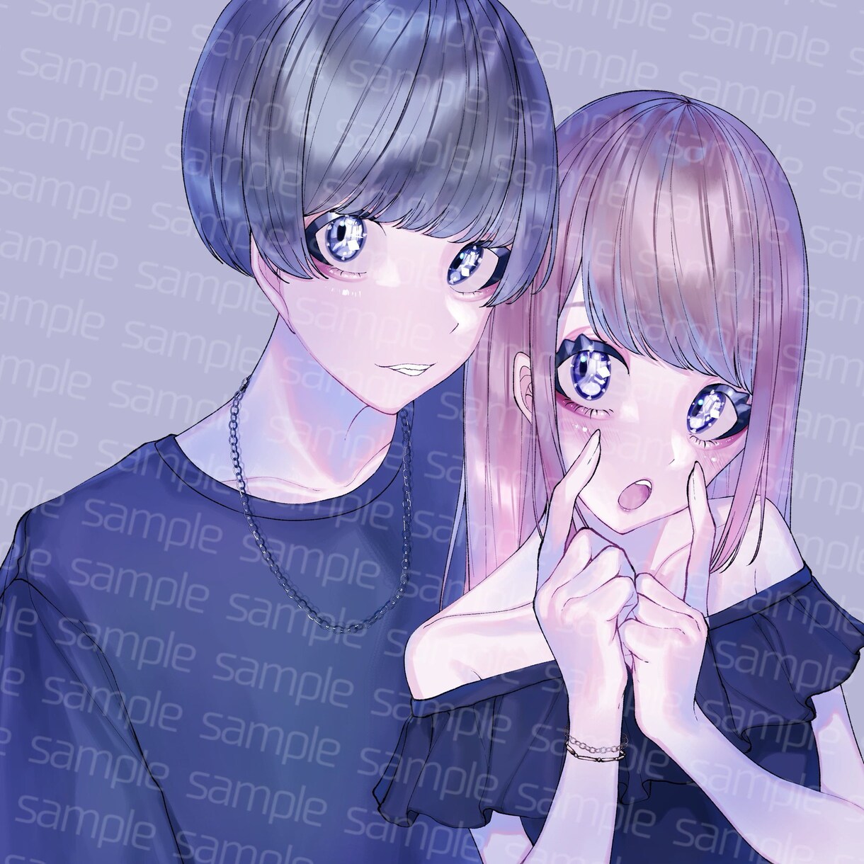 SNS用のアイコンや夢絵を制作致します あなただけの特別な1枚をお届けさせて頂きます！ イメージ4
