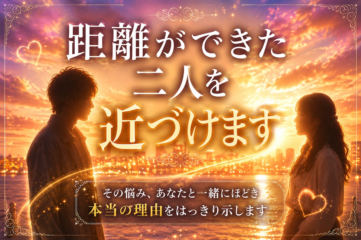 盲目ですが視えるのです！距離ができた心を近づけます その悩み、あなたと一緒にほどき本当の理由をはっきり示します イメージ1