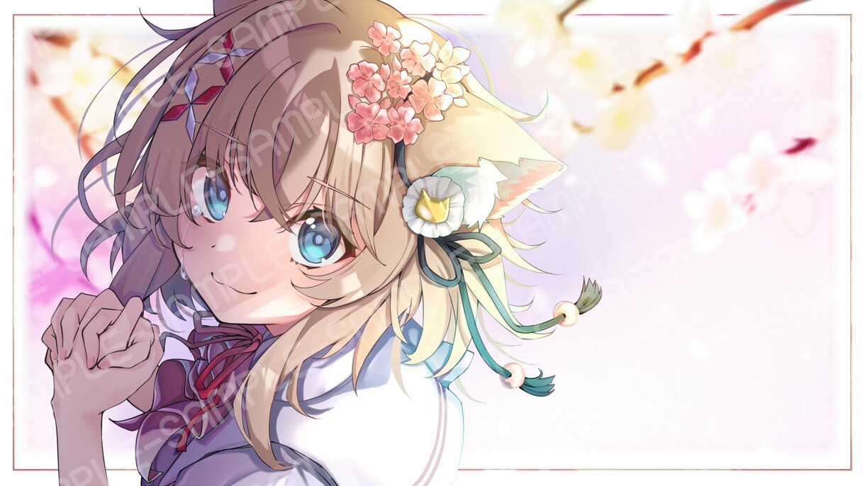 VTuber様等のイラスト制作いたします 歌ってみた等の1枚イラスト制作（ハコちゃん担当） イメージ7