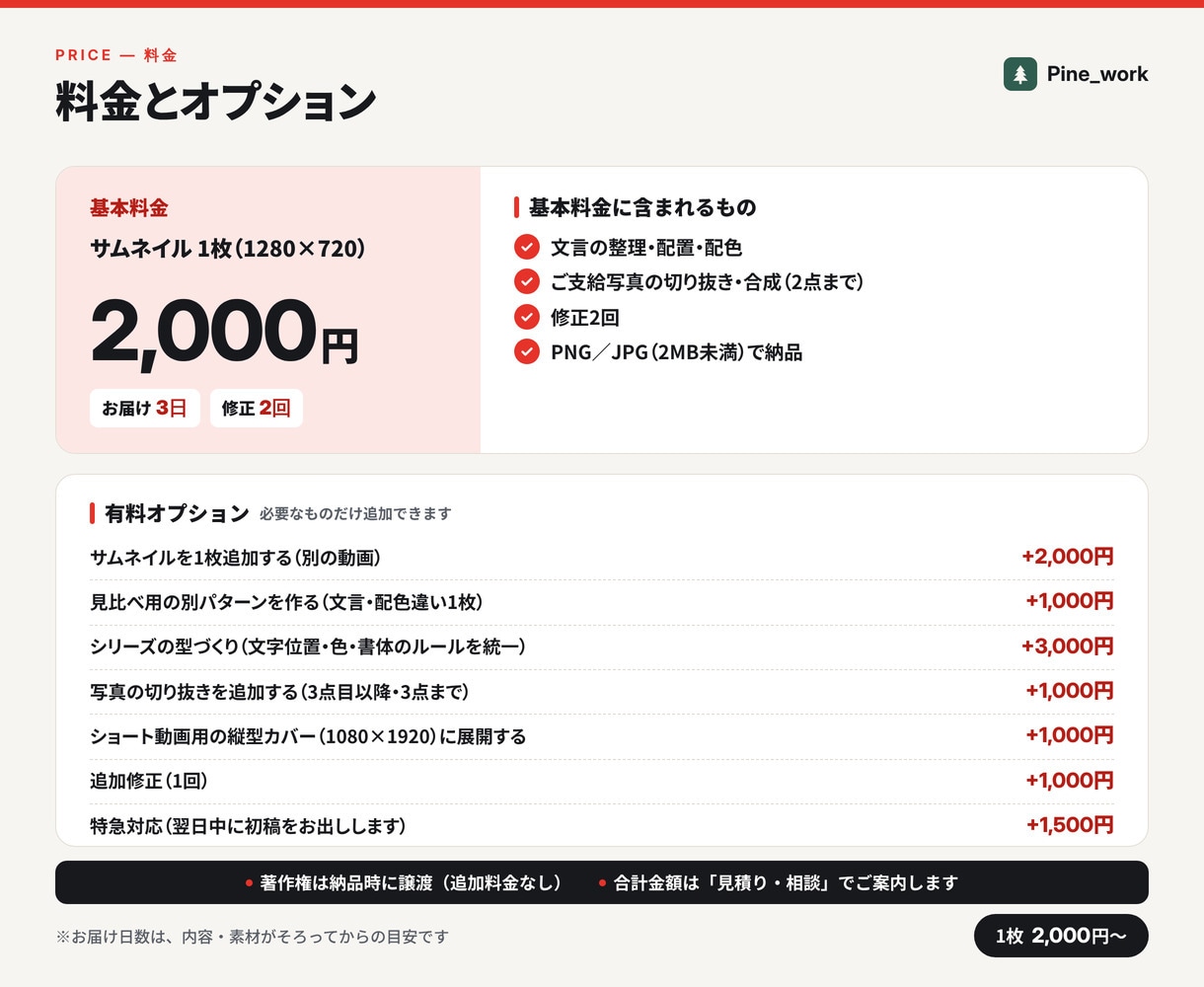 YouTubeサムネイルを読める文字で作ります 1枚2,000円。スマホの一覧でも伝わる文字設計 イメージ4
