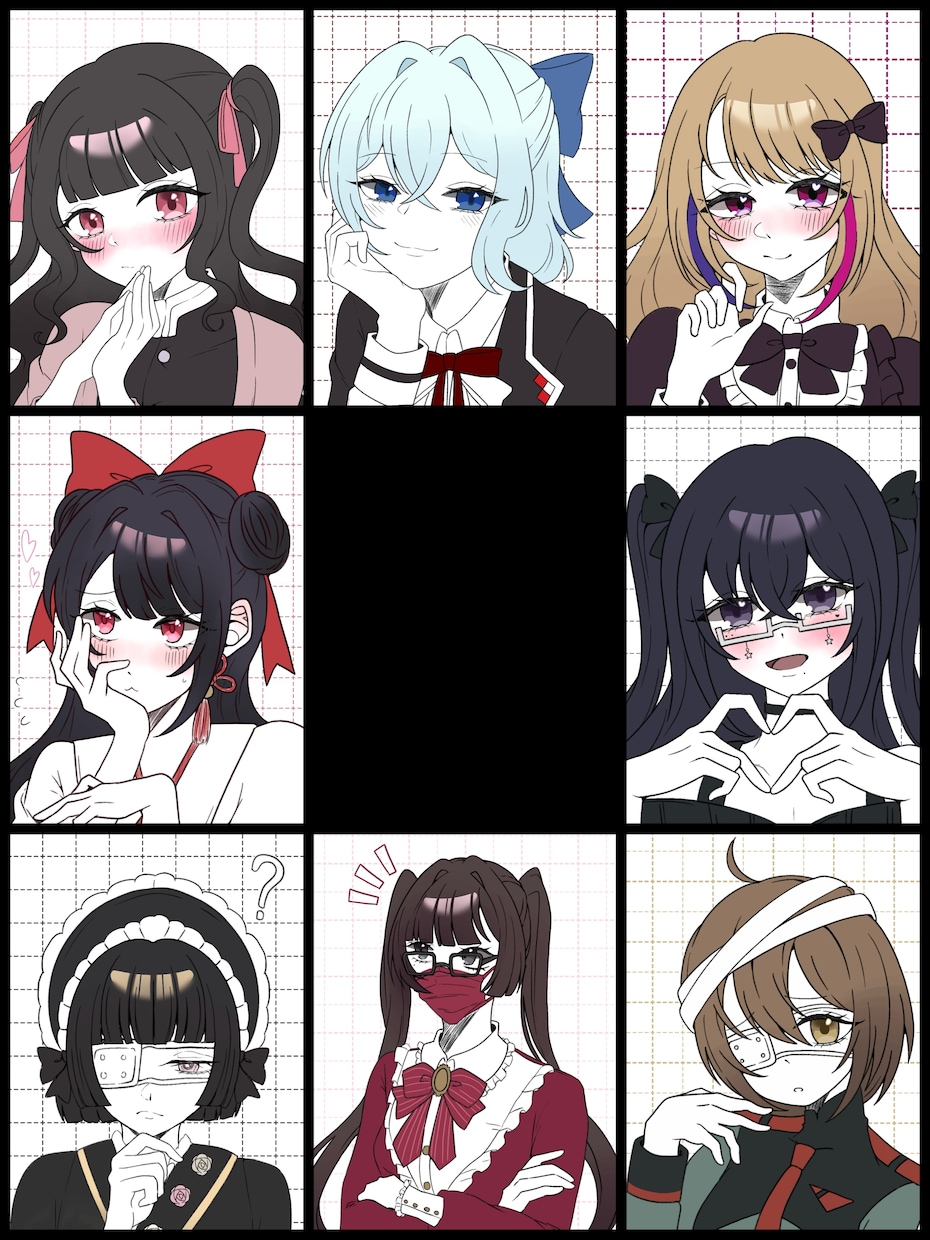 Xや他サイトでのアイコンや一枚絵描きます かわいい女の子を描くのが得意です！！！ イメージ3