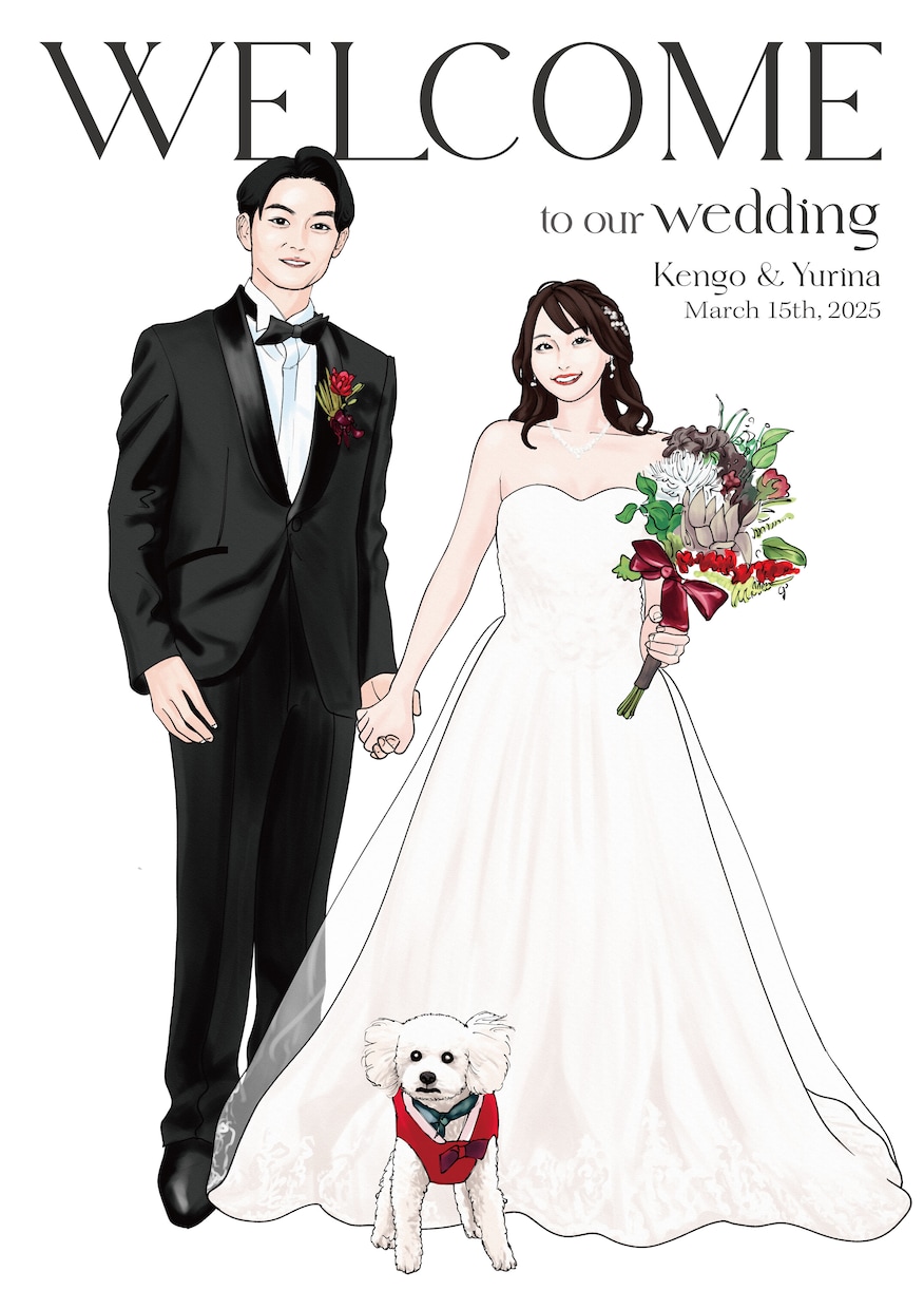 素敵なお二人をそのままリアルに描きます なるべくそのままの2人を描いて欲しいという方におすすめです！ イメージ1