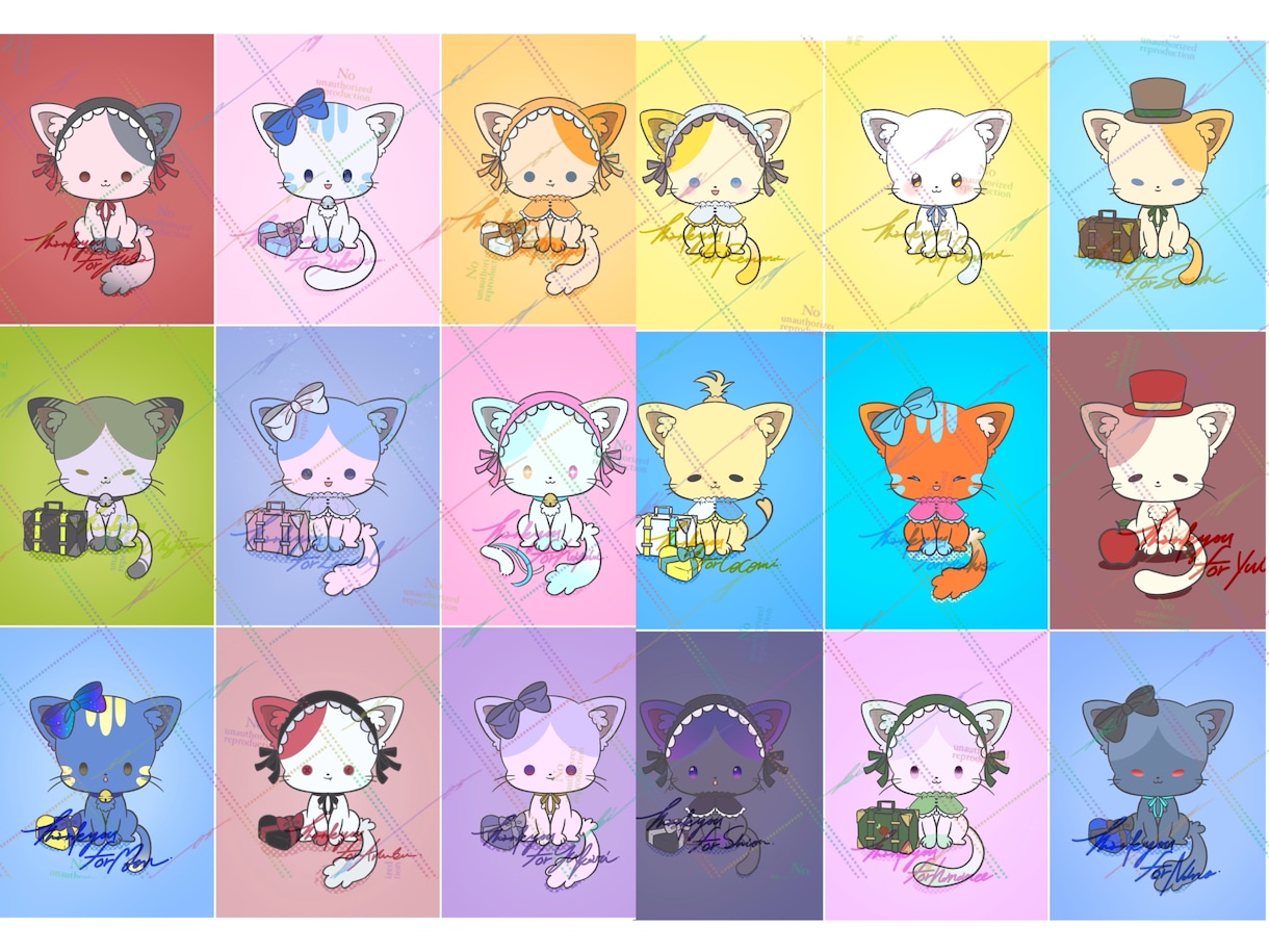 ゆるくて可愛い猫イラストかきます 猫の日にちなんで猫のアイコンにしませんか？ イメージ4