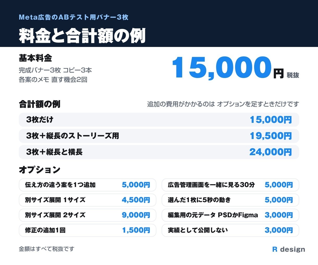 Meta広告のABテスト用バナーを3枚作ります 原稿なしOK・コピーから考えて伝え方を変えた完成3枚 イメージ8