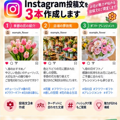 Instagram投稿文を3本作成します 商品の魅力が伝わる投稿文をご提案します イメージ6