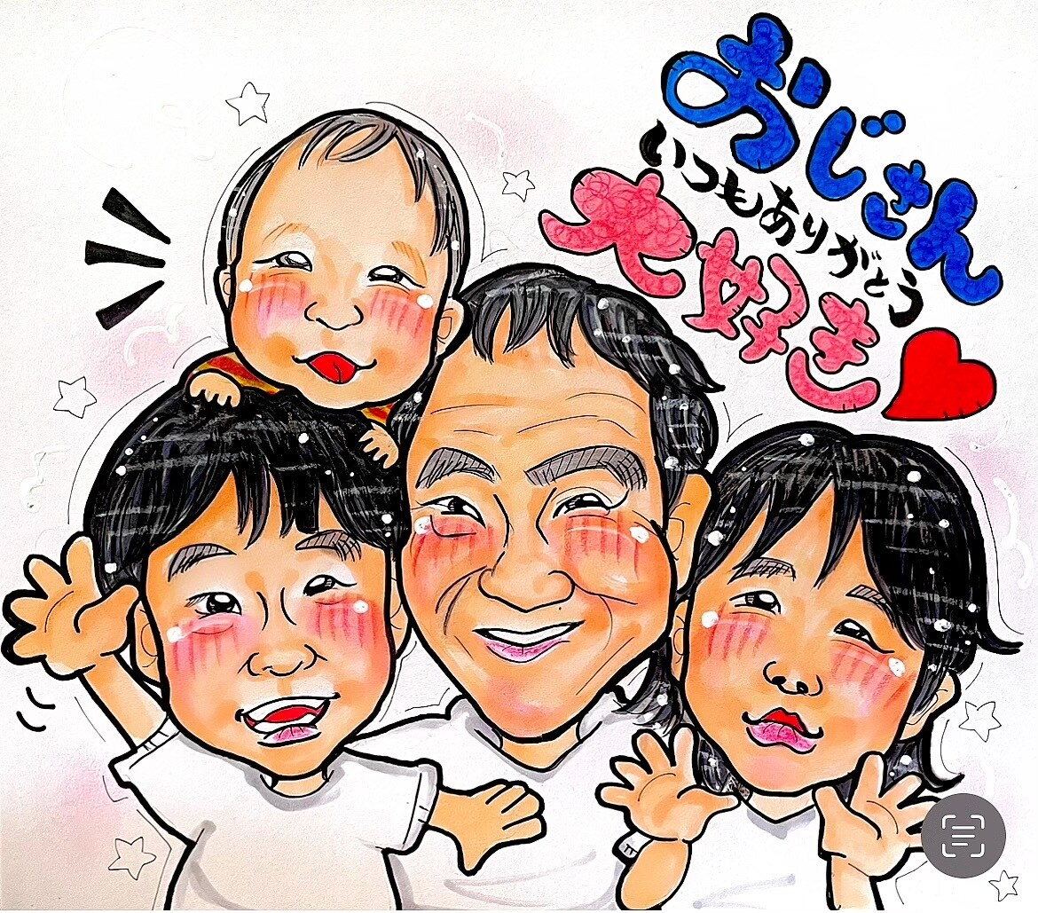 似顔絵を描きます 皆様が笑顔になれる、そんな似顔絵を描いています イメージ3