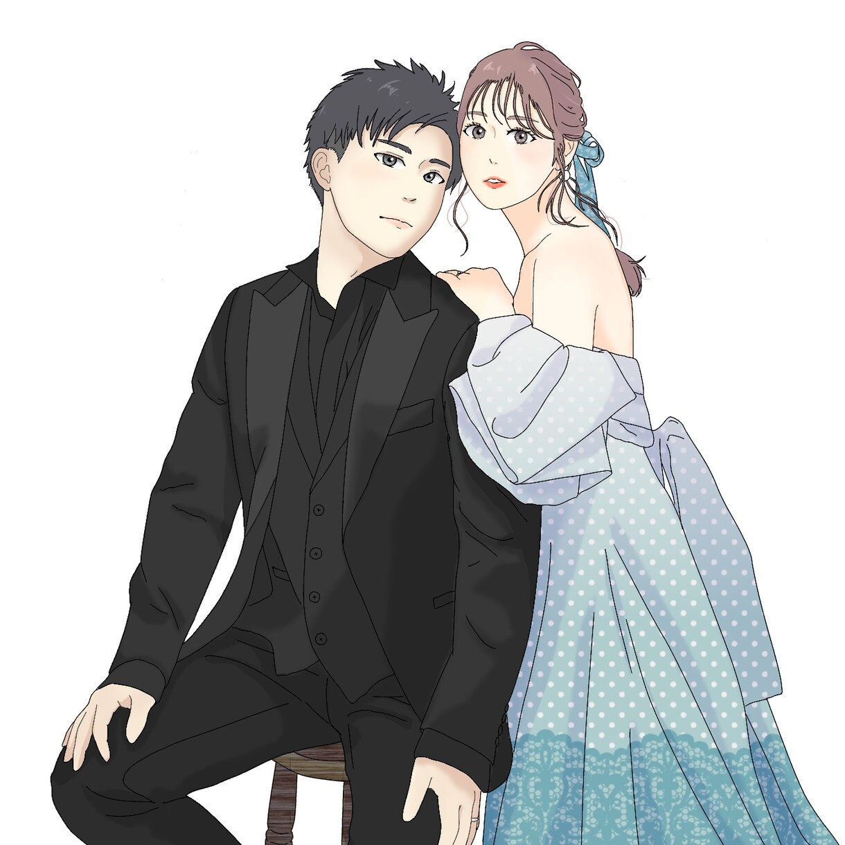 写真を元にかわいいイラスト描きます かわいいイラスト、ウェルカムボードにいかがですか？ イメージ3