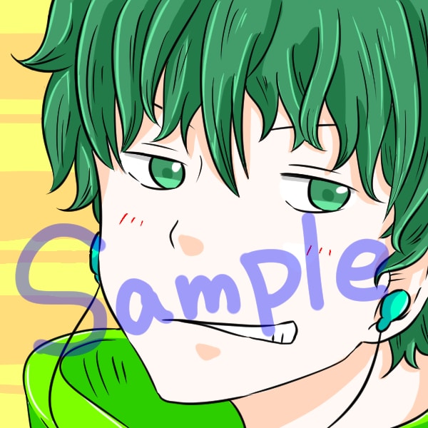 安値で！ＳＮＳ等に使用するアイコン作成致します オリジナルキャラが欲しい！でも描けない...そんな方に！ イメージ2