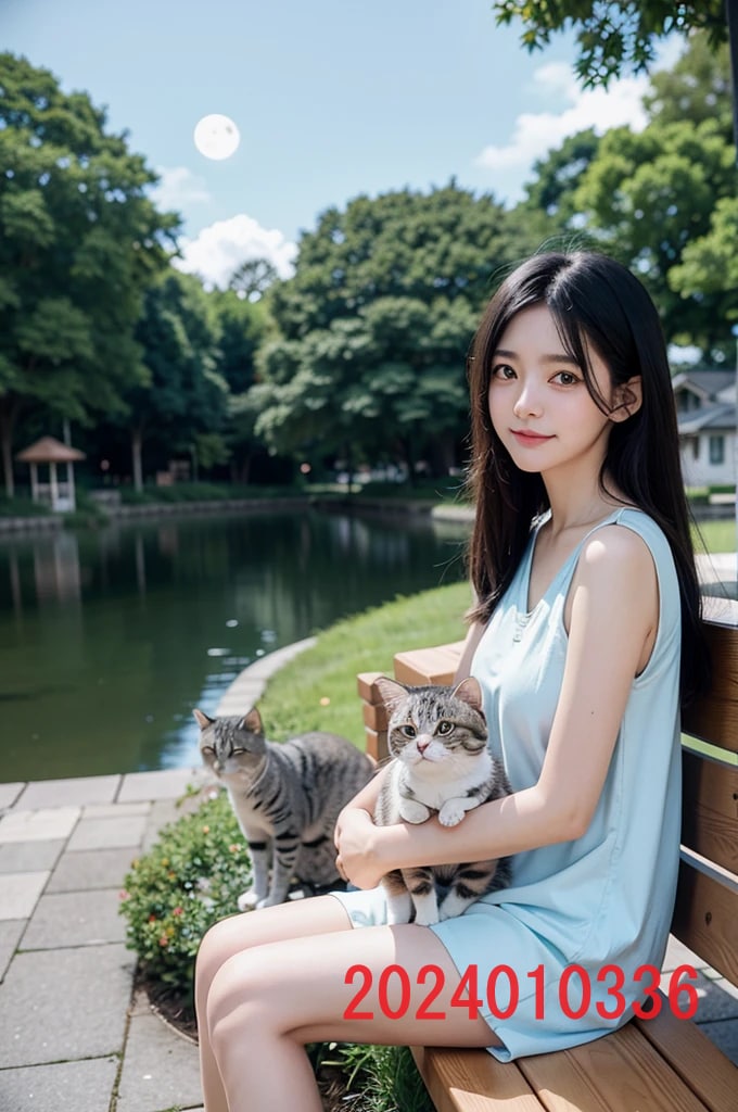 AIで作成した女子高生とネコの写真を販売します 実写では撮影や商用利用が難しい、女子高生とネコのAI写真販売 イメージ6