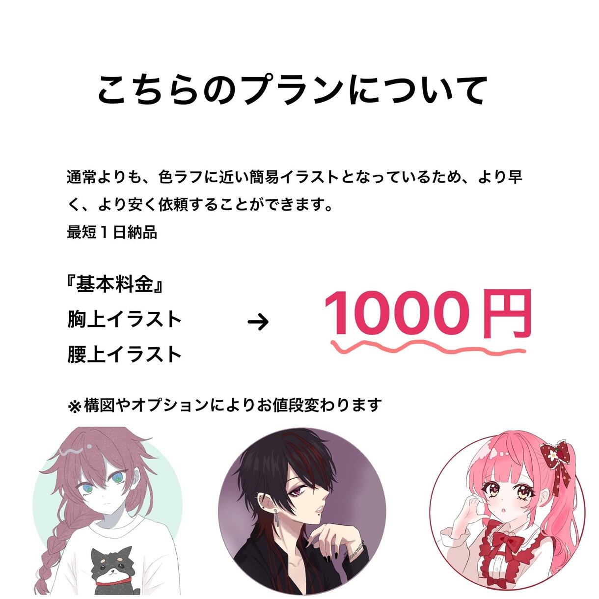 お手頃価格でアイコンイラスト描きます 1枚絵でもアイコンでもOK。まずはお気軽にご相談ください。 イメージ2