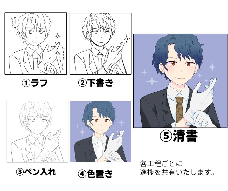 萌え・映え・可愛いアイコン描きます プロが迅速丁寧にご提供！SNSやクラウドソーシングにどうぞ！ イメージ4