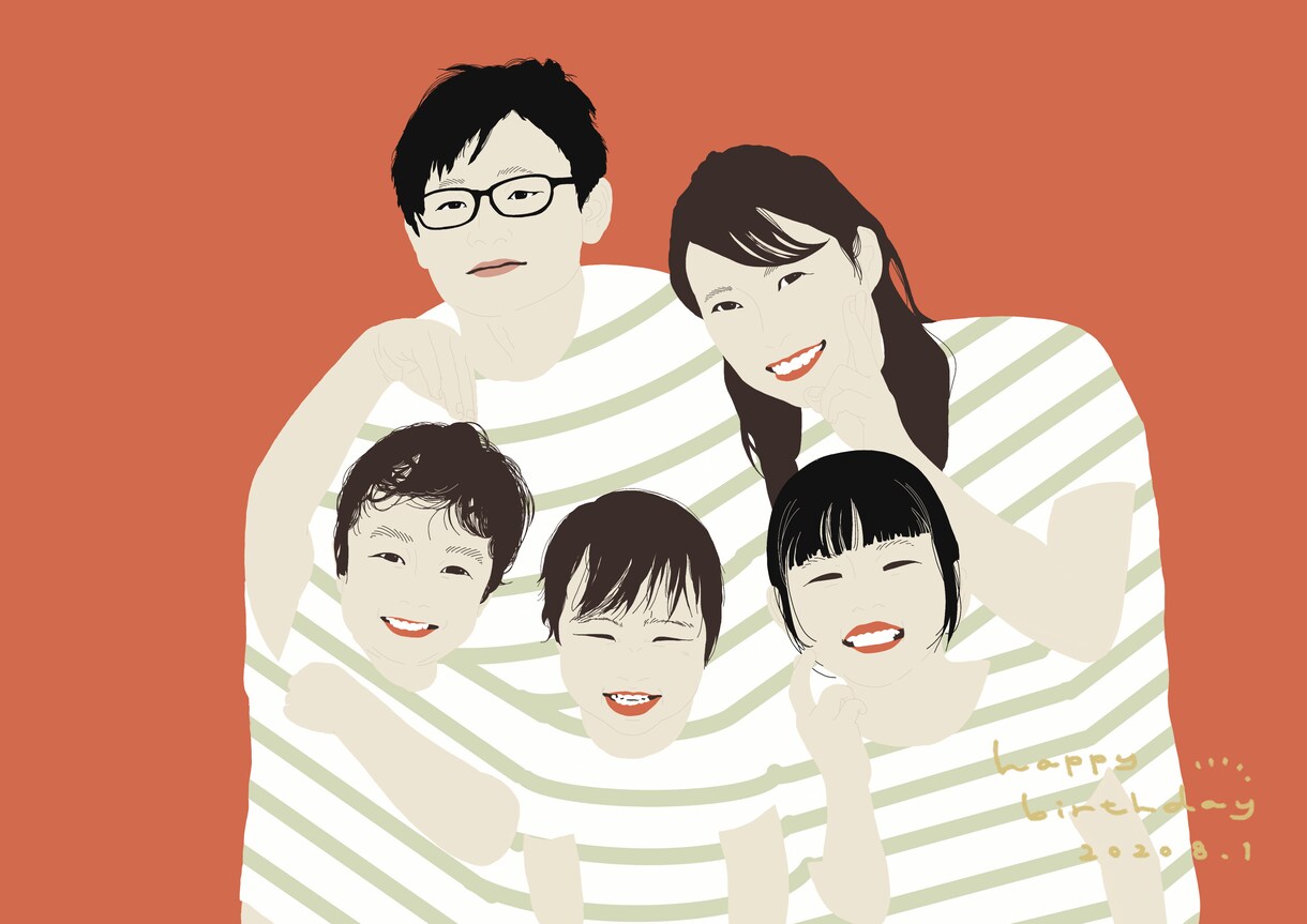 Basic/色合いが綺麗な似顔絵を描きます 5色程を使い、思わず飾りたくなるようなイラストを描きます イメージ7