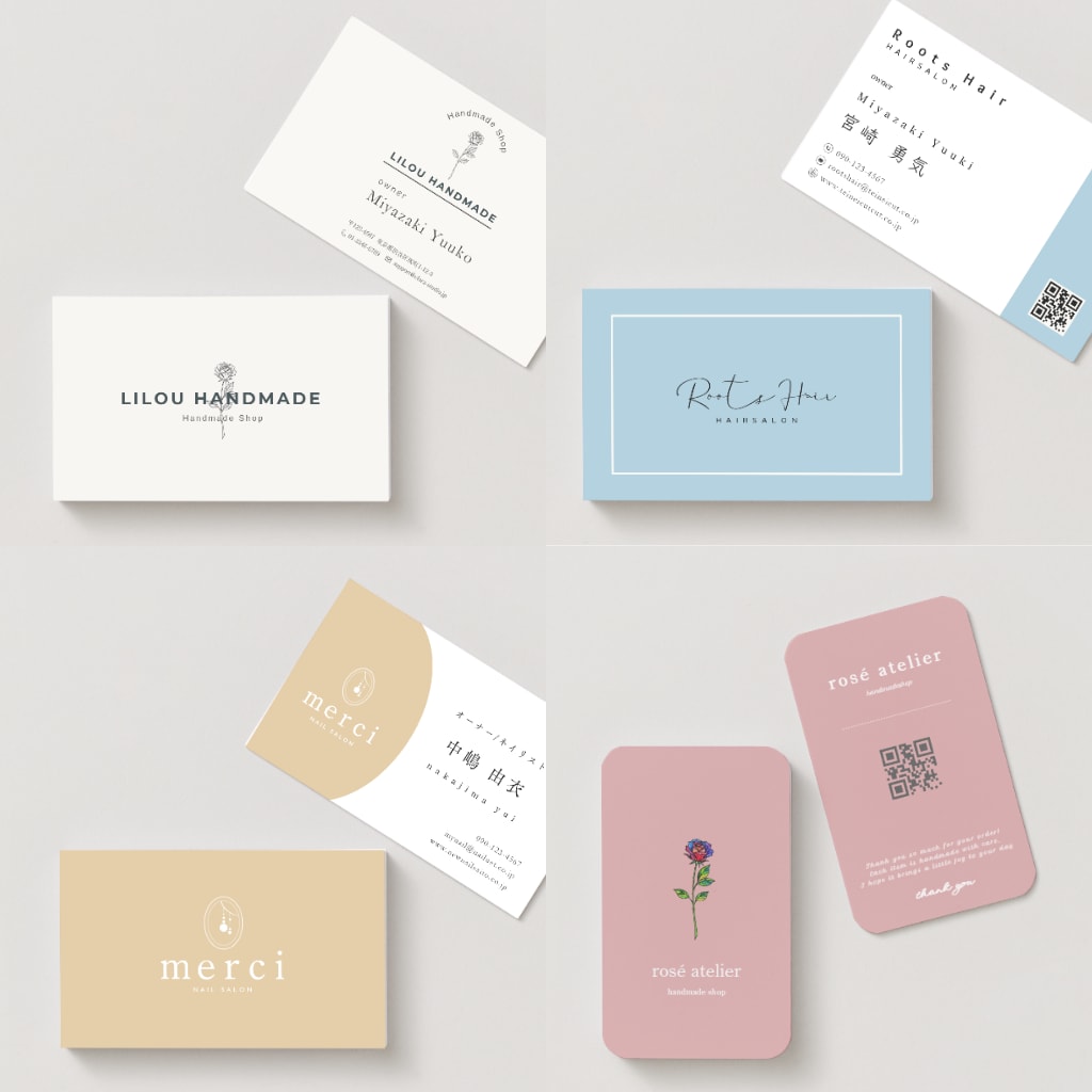 シンプルで記憶に残る！あなただけの名刺を制作します 初心者の方もサポート！名刺、ショップカード、台紙制作承ります イメージ1
