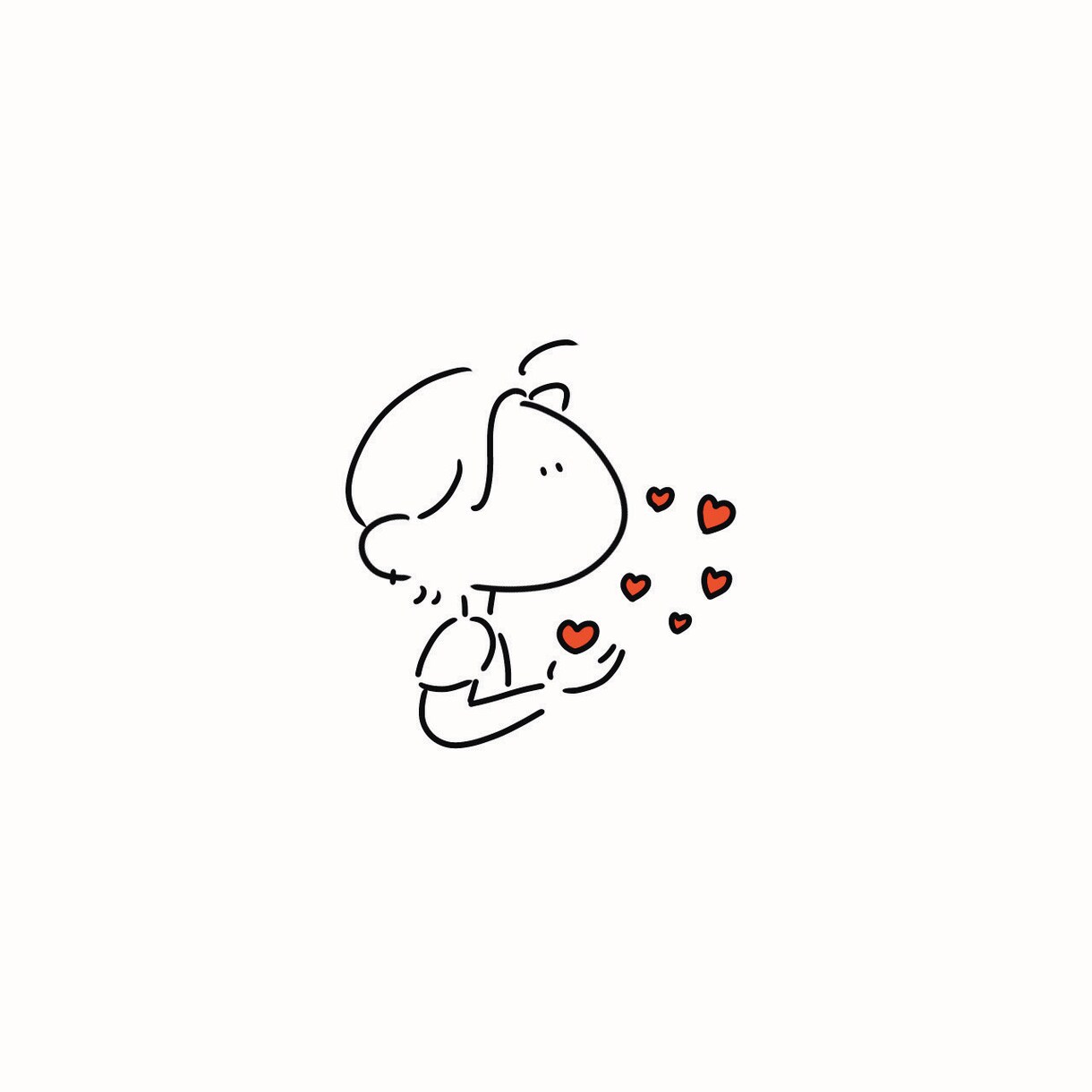 似顔絵描かせていただきます SNS用・癒し系似顔絵アイコン描きます｜ゆるい線画 イメージ4