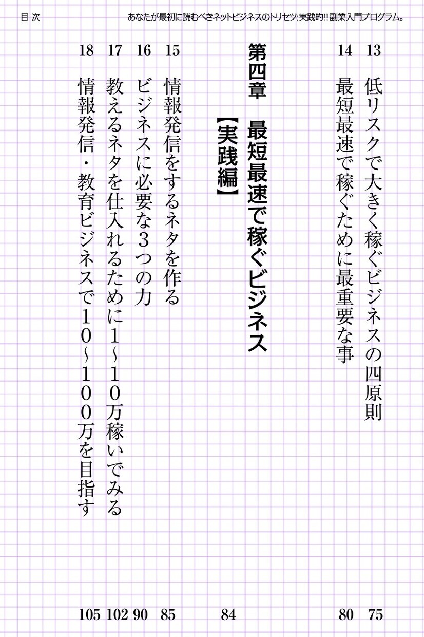 実践！副業入門プログラム電子書籍PDF差し上げます 全てが実践的！あなたが最初に読むべきネットビジネスのトリセツ イメージ5