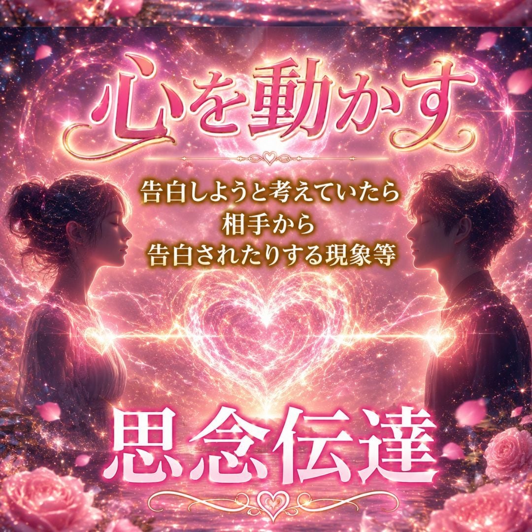 意識、行動を変えていく❤【思念伝達】霊視　復縁ます 連絡が欲しい！告白されたい！復縁したい！溺愛されたい！縁結び イメージ1