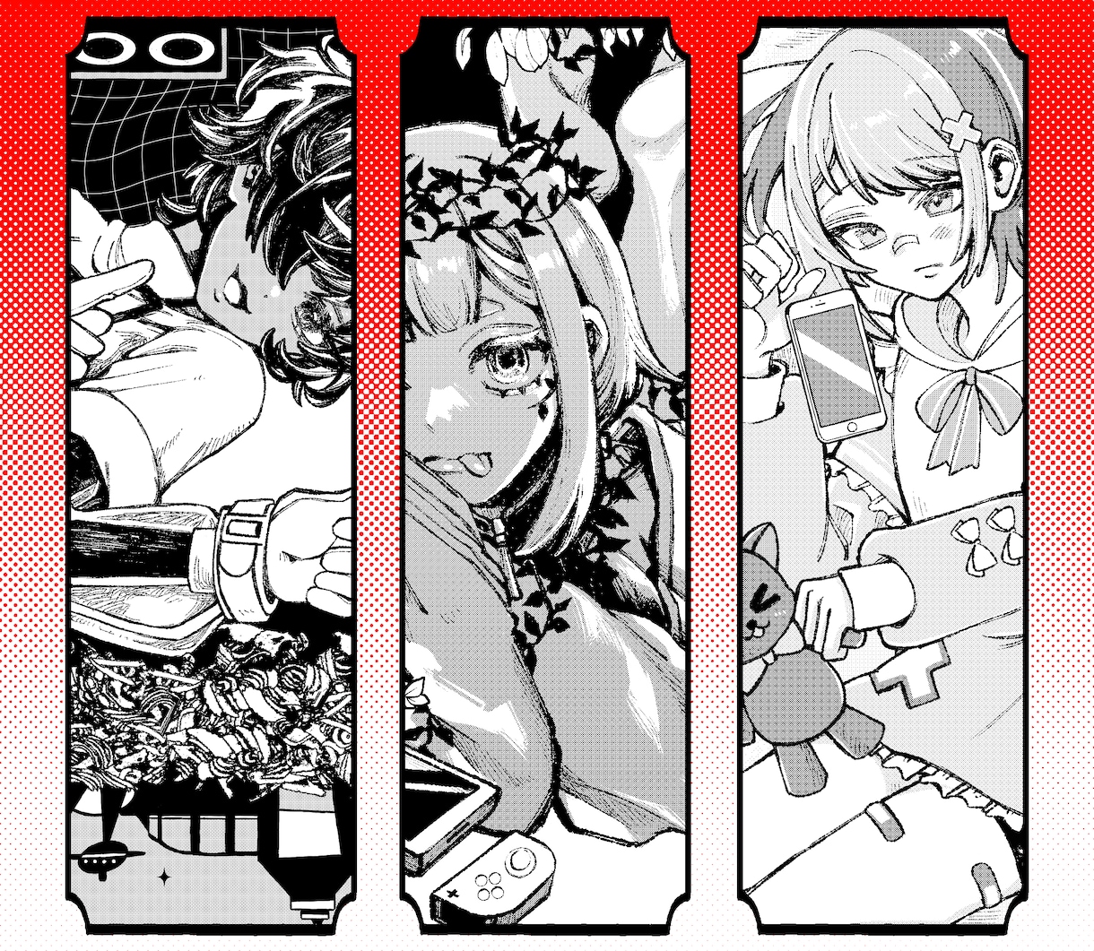 モノクロ×繊細線画 アイコン・立ち絵制作します あなたの理想を一緒に形にします。 イメージ2